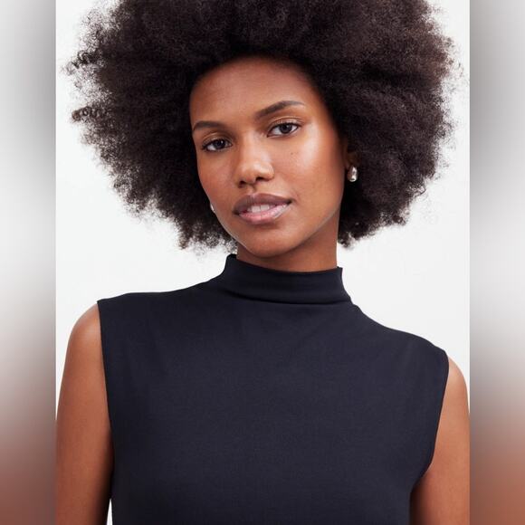 Madewell Funnelneck Cropped Muscle Tee Size S NO378 - Picture 4 of 6